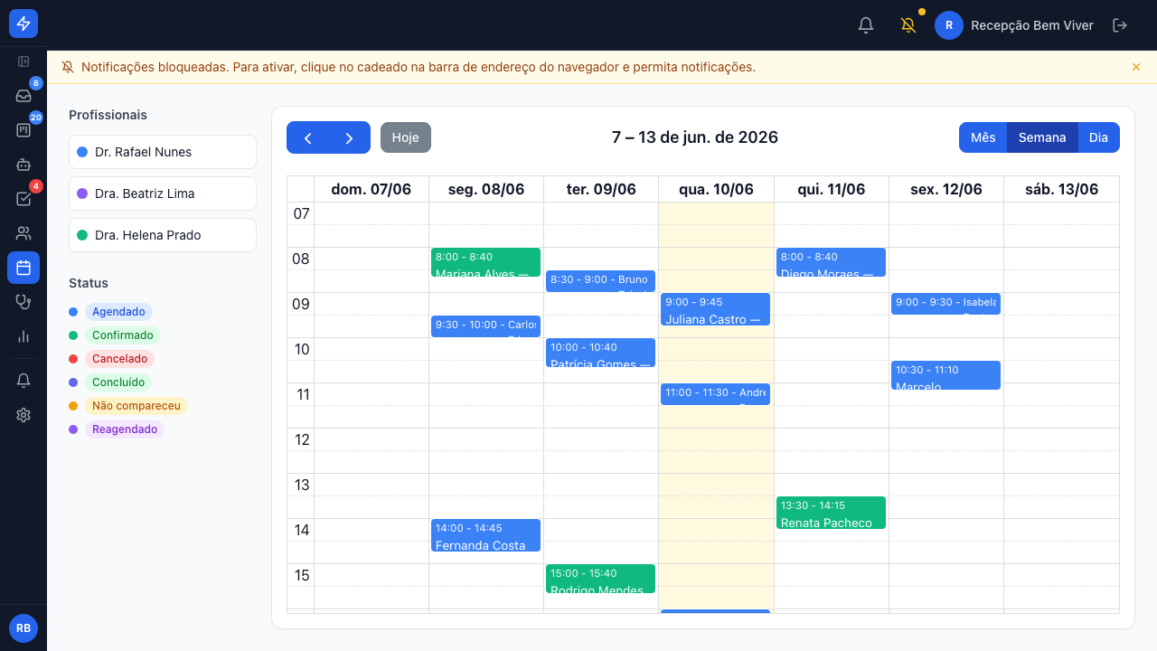 Agenda semanal